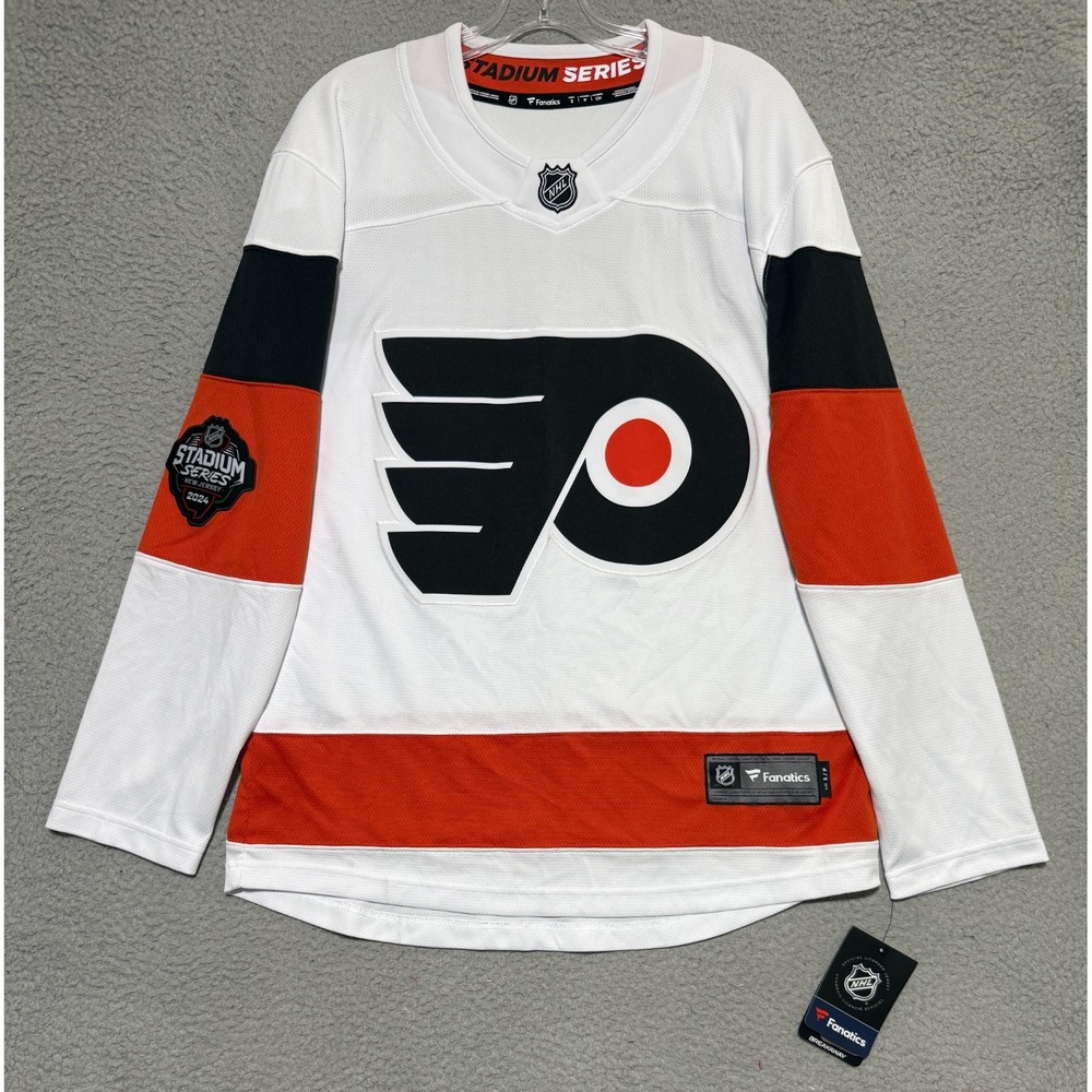 NEW Fanatics Philadelphia Flyers Stadium Series Blank Jersey Mens Small NHL
